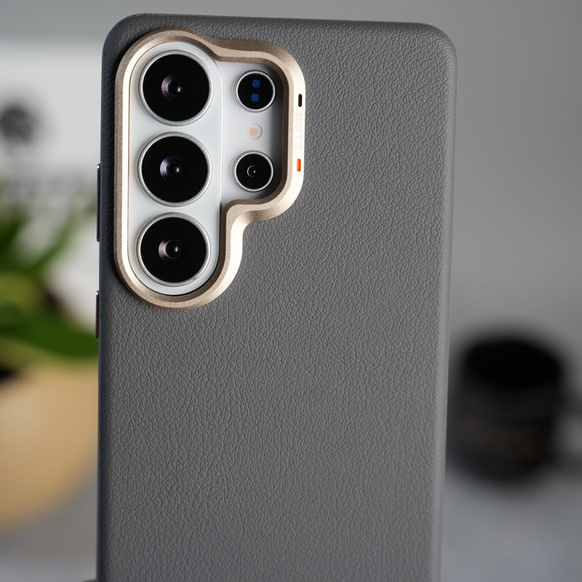 Galaxy S26 Ultra Premium Leather MagSafe Case with Metal Camera Protection
