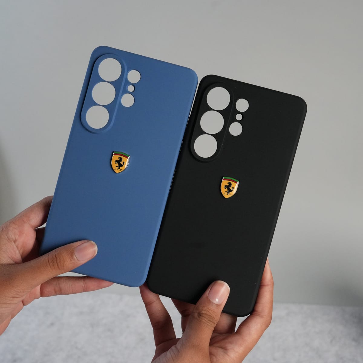 Galaxy S26 Ultra Sports Car Logo Liquid Silicone Case Cover