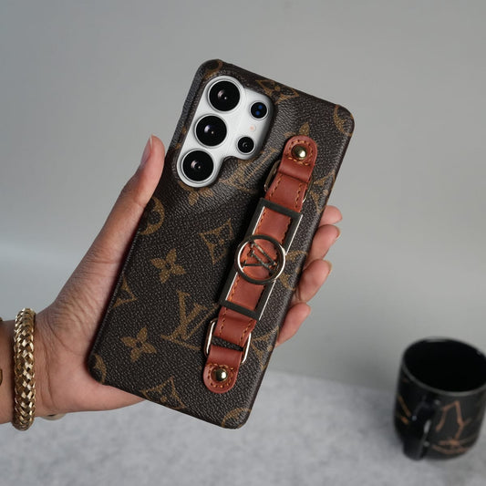 Samsung Galaxy S26 Ultra Luxury Brand Strap Holder Cover