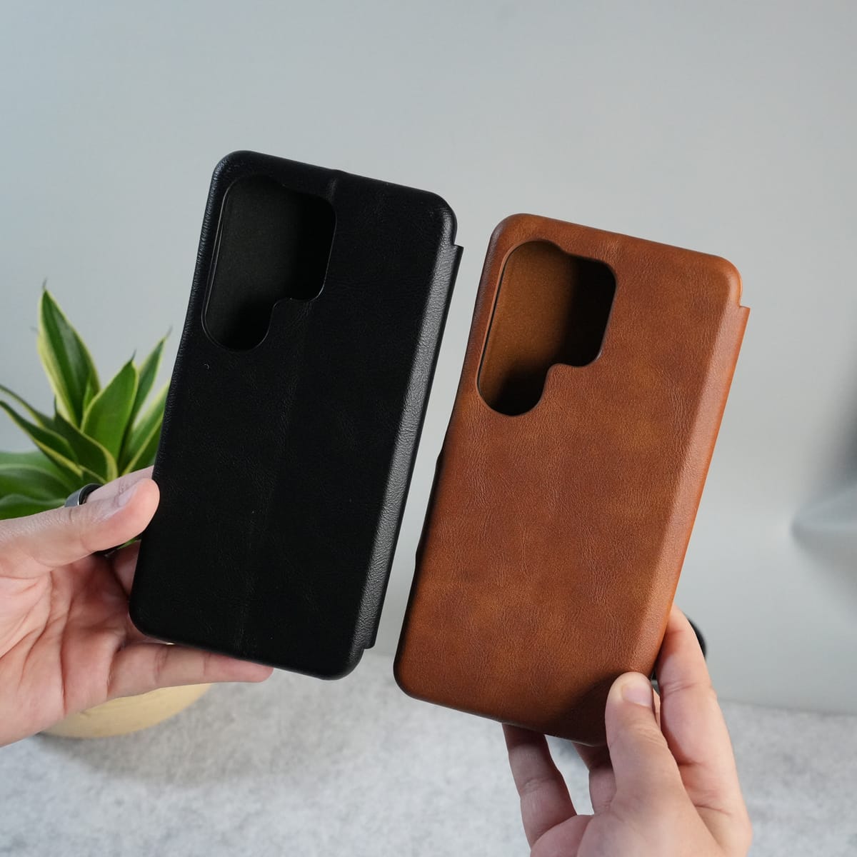 Samsung Galaxy S26 Ultra PU Leather Flip Card Slot Soft Magnetic Closure Case Cover