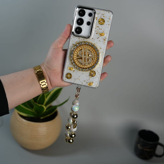 Samsung Galaxy S26 Ultra Rotation Dollar Bracelet Wristband Chain Phone Case Cover6