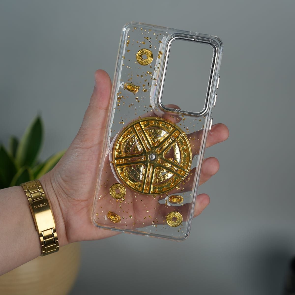 Samsung Galaxy S26 Ultra Rotation Dollar Bracelet Wristband Chain Phone Case Cover6